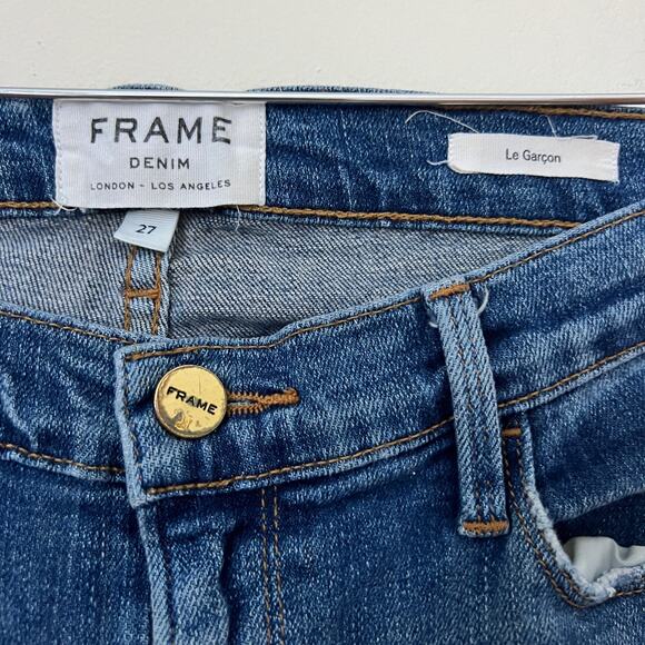 FRAME Denim LE GARCON Skinny Jeans Size 27 - Picture 5 of 9